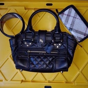 Burberry Manor quilted leather set